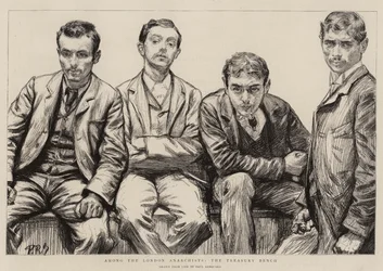 Entre os anarquistas de Londres, o Banco do Tesouro